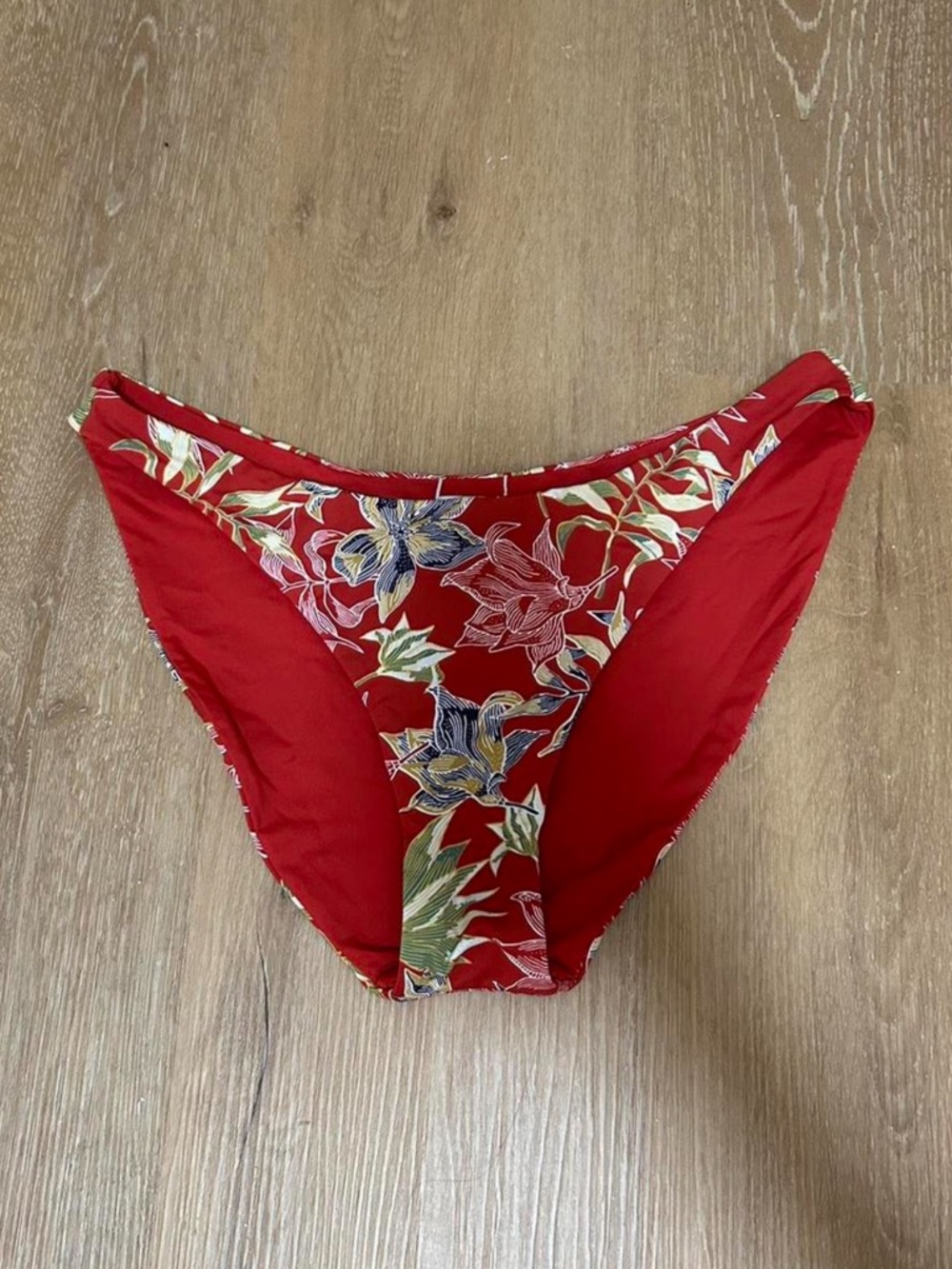 Red Floral Bikini Bottoms